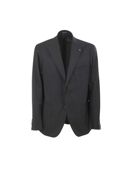 Giacca Tagliatore in Hopsack Blu